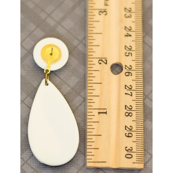 Yin & Yang Vintage Dangle Earrings - Picture 2 of 2